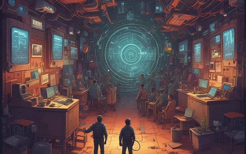 historical office working environment